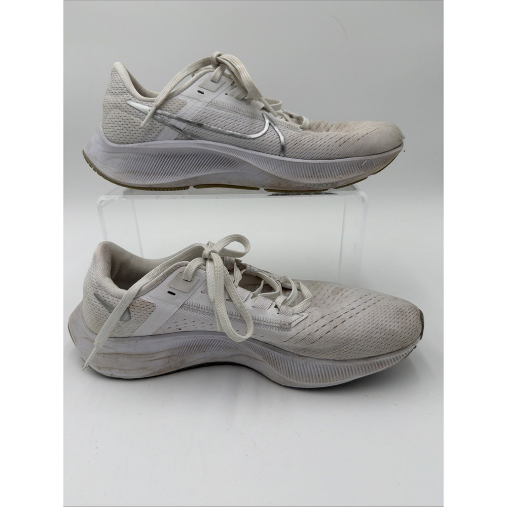 Nike Air Zoom Pegasus‎ 38 CW7358-100 White-Metallic Silver Women's Size US 8.5